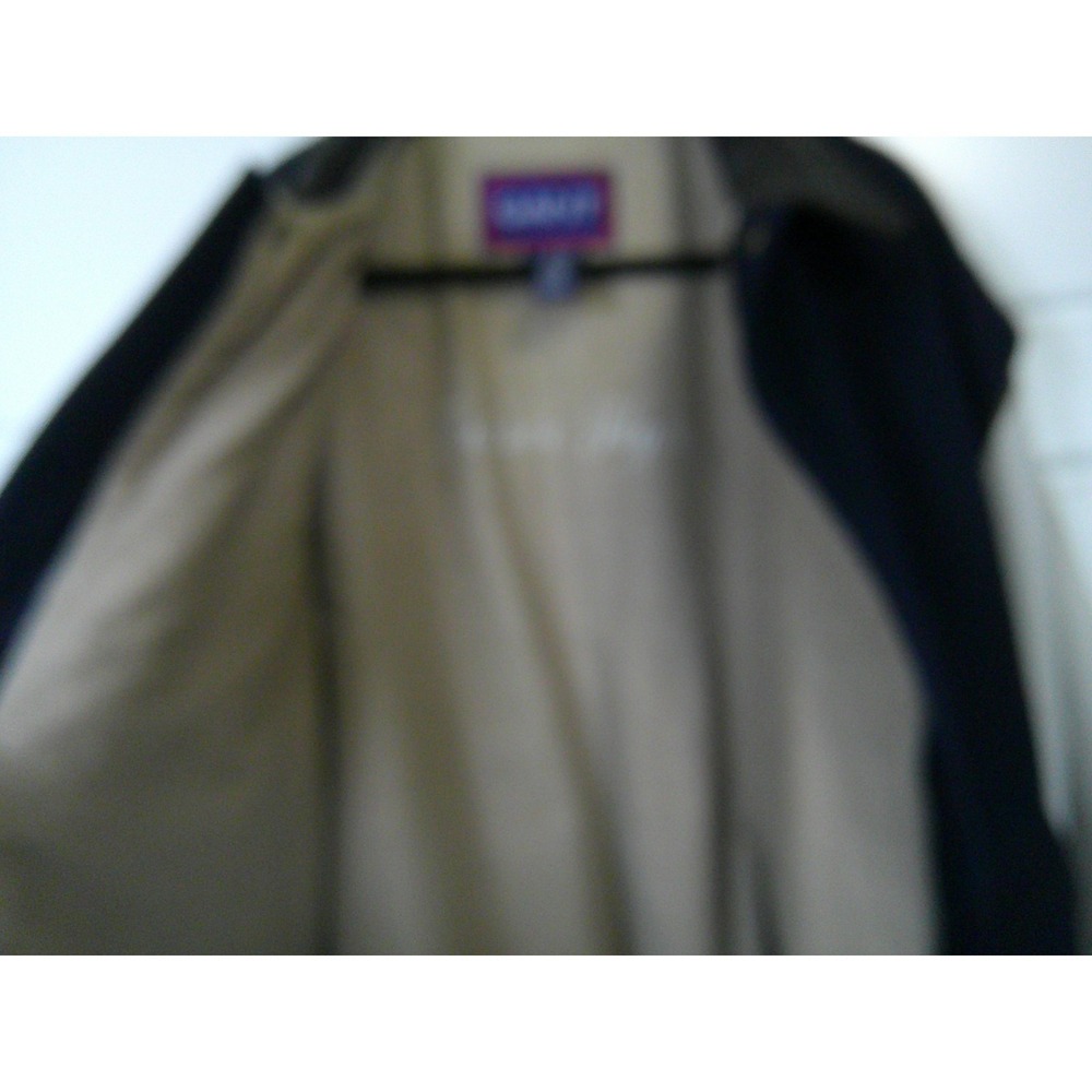 Gant Varsity Bomber Jacket Mens XL Navy Blue Wool Leather Elbow Patch Vintage - Picture 13 of 16